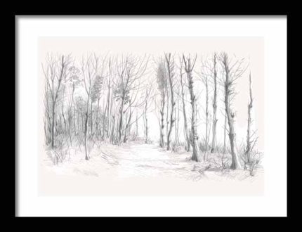 Framed Poster Forest Field AI Poster Wall Art Framed Poster
