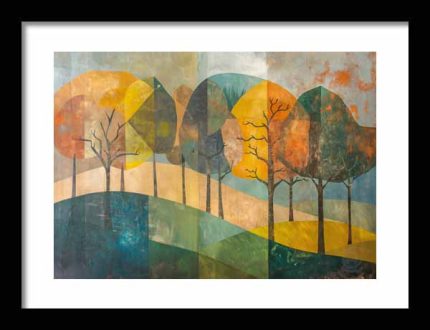 Framed Poster Forest Field AI Poster Wall Art Framed Poster