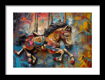 Framed Poster Impasto Oil painting AI Poster Wall Art Framed Poster