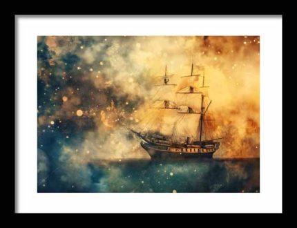 Framed Poster Impressionism AI Poster Wall Art Framed Poster