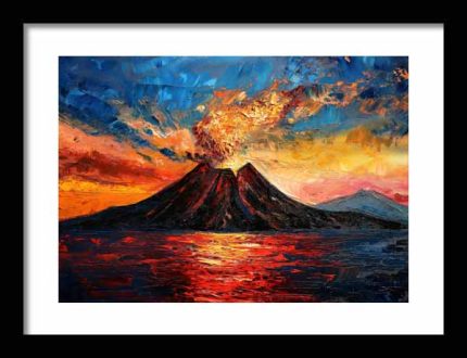 Framed Poster Impressionism Art AI Poster Wall Art Framed Poster