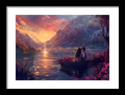Framed Poster Romanticism Art AI Poster Wall Art Framed Poster