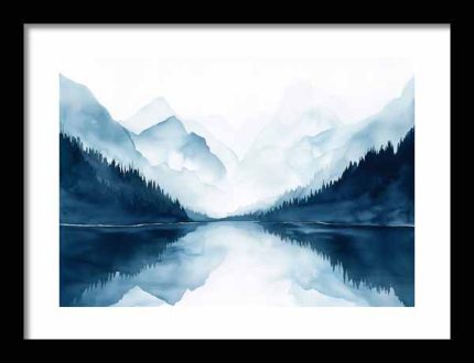 Framed Poster Scenery Art AI Poster Wall Art Framed Poster
