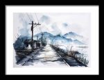 Framed Poster Scenery Art AI Poster Wall Art Framed Poster