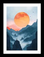 Framed Poster Scenery Art AI Poster Wall Art Framed Poster