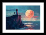 Framed Poster Scenery Art AI Poster Wall Art Framed Poster