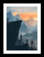 Framed Poster Scenery Art AI Poster Wall Art Framed Poster