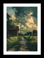 Framed Poster Scenery Art AI Poster Wall Art Framed Poster