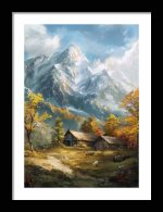 Framed Poster Scenery Art AI Poster Wall Art Framed Poster