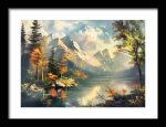 Framed Poster Scenery Art AI Poster Wall Art Framed Poster