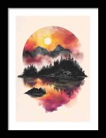 Framed Poster Scenery Art AI Poster Wall Art Framed Poster