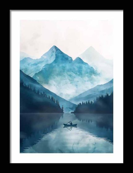Framed Poster Scenery Art AI Poster Wall Art Framed Poster