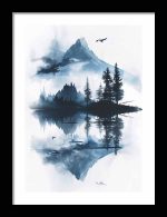 Framed Poster Scenery Art AI Poster Wall Art Framed Poster