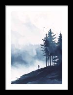 Framed Poster Scenery Art AI Poster Wall Art Framed Poster