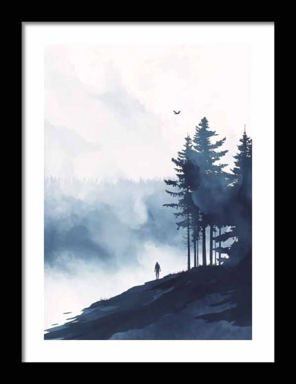 Framed Poster Scenery Art AI Poster Wall Art Framed Poster