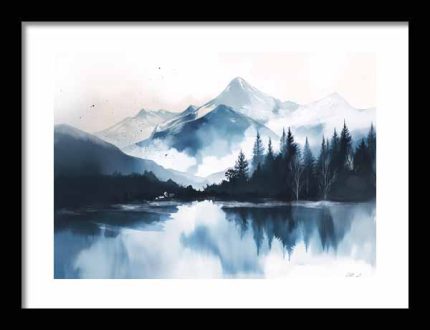 Framed Poster Scenery Art AI Poster Wall Art Framed Poster