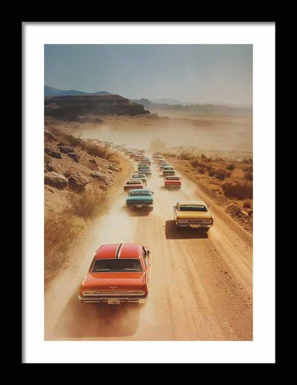 Framed Poster Vintage Photo AI Poster Wall Art Framed Poster