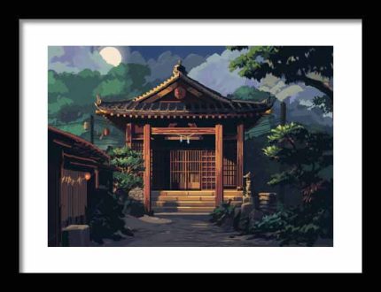 Framed Poster pixel Art AI Poster Wall Art Framed Poster