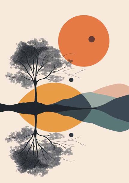 Geometric Minimal Art AI Print Wall Art Poster