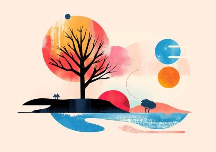 Geometric Minimal Art AI Print Wall Art Poster