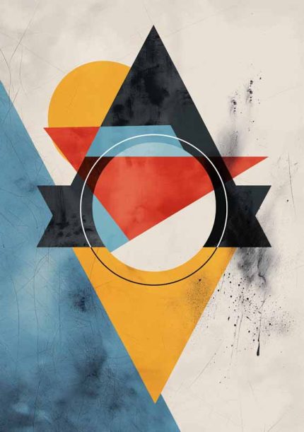 Geometric Minimal Art AI Print Wall Art Poster
