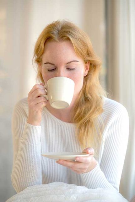 Girl Drinking Coffee Commercial Use Digital Downloadable Photo