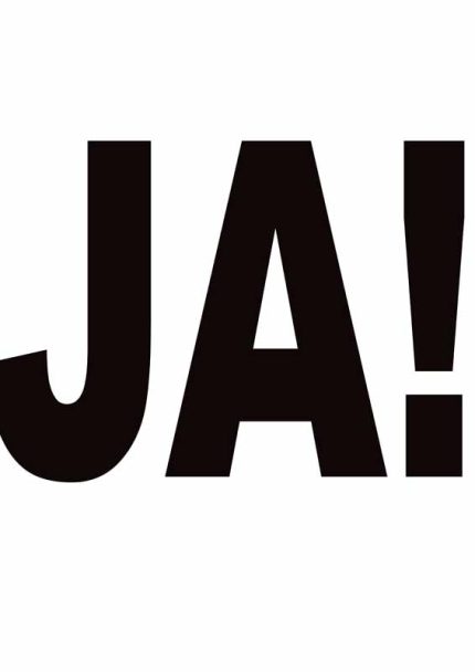 JA! German Yes: Bold Typography Print Mindfulness Digital Download Illustration