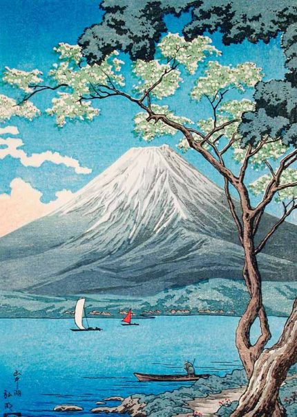 Mount Fuji Ukiyo-e Vintage Traditional Japanese Wall Art