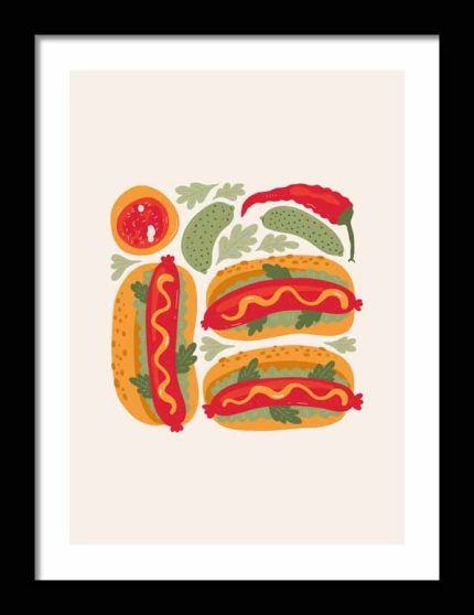 Kitchen Trendy Print Wall Art Framed Poster