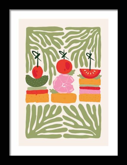 Kitchen Trendy Print Wall Art Framed Poster