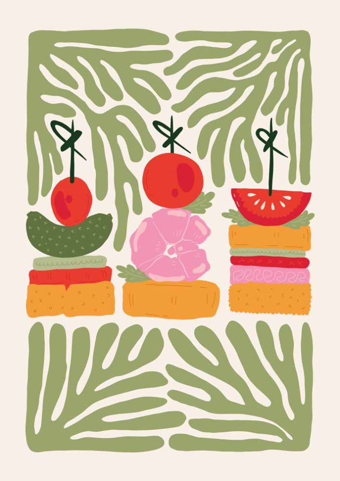  Kitchen Trendy Print Wall Art Poster - Image 1