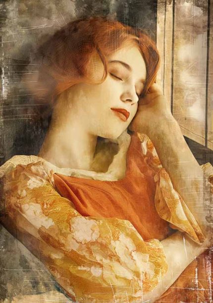 Lazy Women Wall Art Metal Aluminum Print