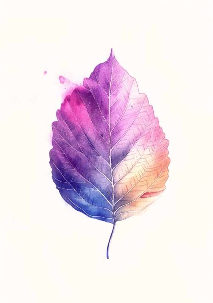 Leaf Wall Art Metal Aluminum Print