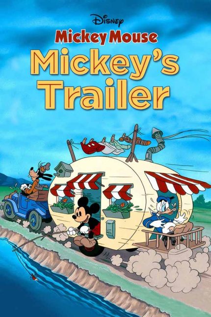 Mickey_s Trailer 1938 Movie Poster Wall Art