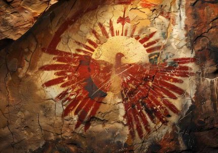 Native American Cave Art AI Print Wall Art Poster