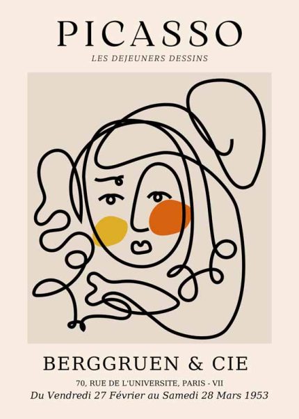 Picasso Print Wall Art Poster
