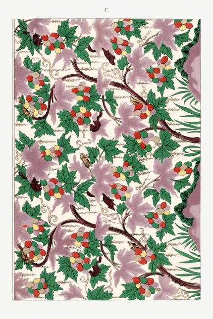 Chinese Botanical Floral Print Wall Art Poster
