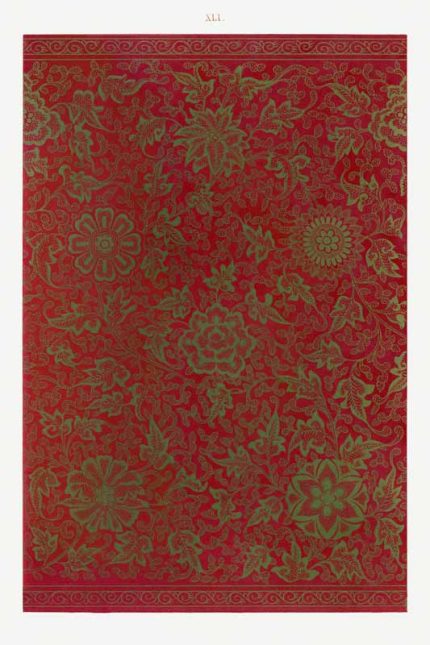 Chinese Botanical Floral Print Wall Art Poster