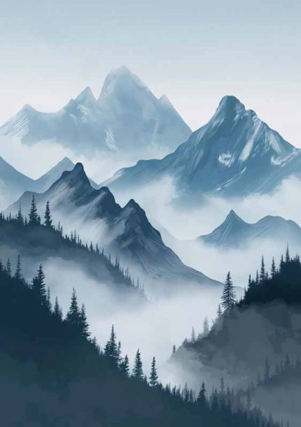 Scenery Art AI Print Wall Art Poster