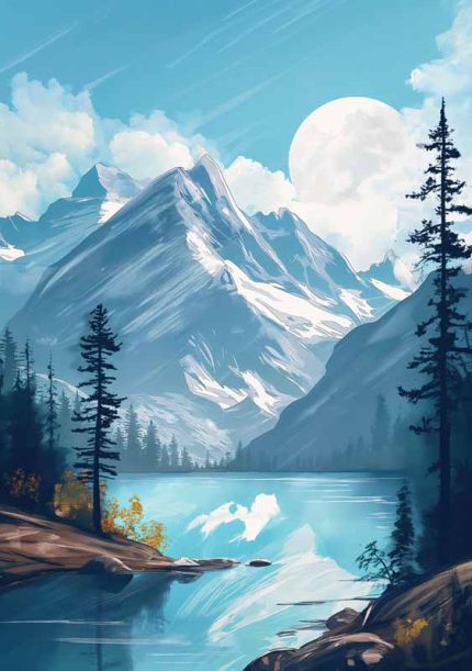 Scenery Art AI Print Wall Art Poster