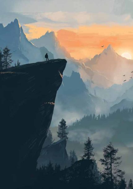 Scenery Art AI Print Wall Art Poster