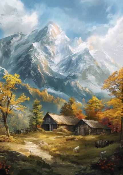 Scenery Art AI Print Wall Art Poster