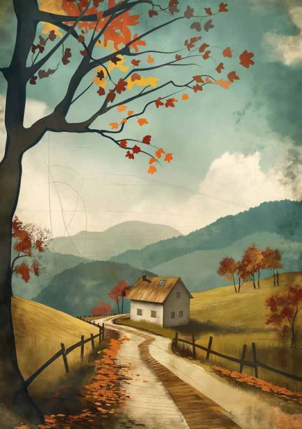Scenery Art AI Print Wall Art Poster