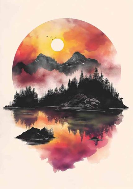 Scenery Art Wall Art Metal Aluminum Print