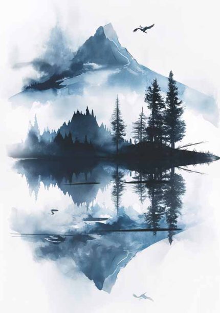 Scenery Art AI Print Wall Art Poster