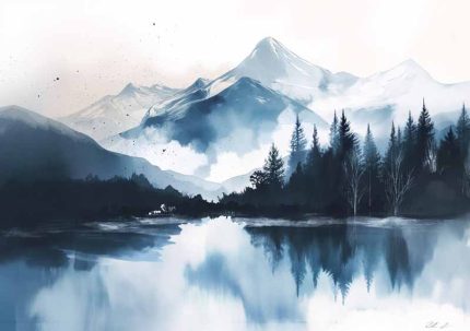 Scenery Art AI Print Wall Art Poster