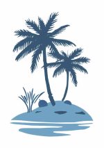 Simple Drawing   Cadet Blue Wall Art Metal Aluminum Print