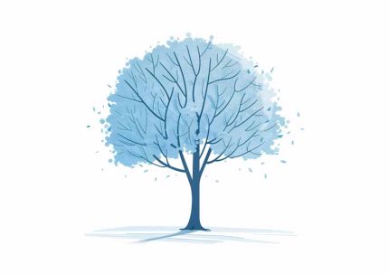 Simple Drawing Cadet Blue AI Print Wall Art Poster