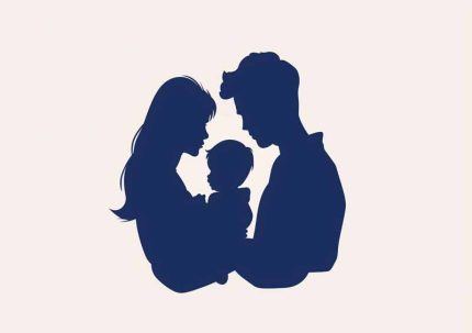 Simple Drawing navy blue AI Print Wall Art Poster