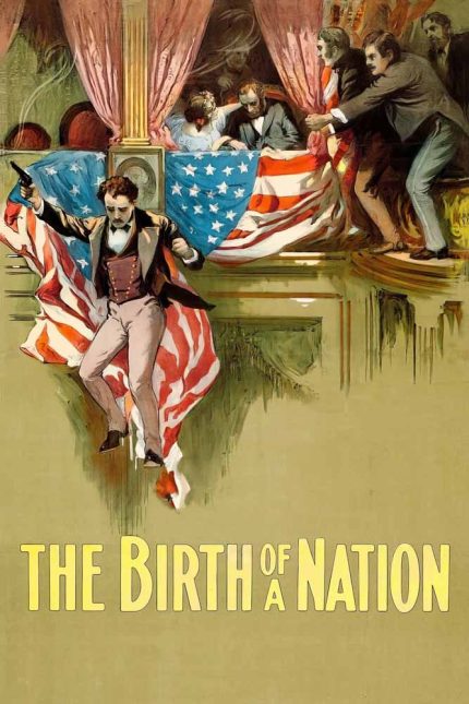 The Birth of a Nation Vintage Movie Poster, 1915, D.W. Griffith, Silent Film, Controversial Film Wall Art Print Movie Poster